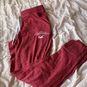 Hollister Red Sweats/Pajama Pants
